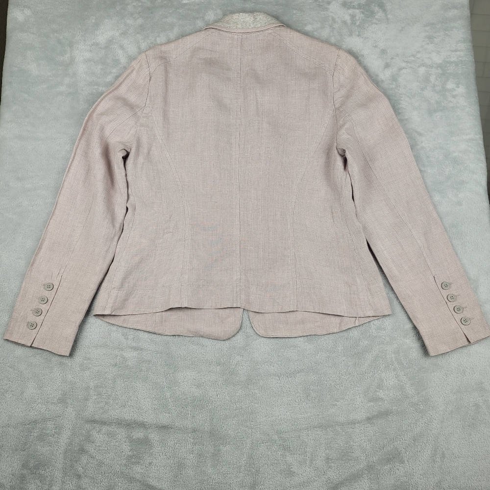 Wrap London Women's Linen Suit Set Blazer Pants Size 10 - Picture 9 of 16